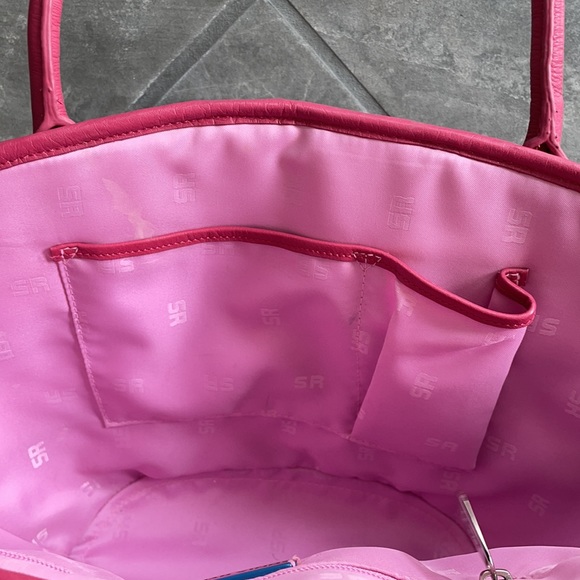 Sonya Rykiel straw beach basket pink - Picture 5 of 10